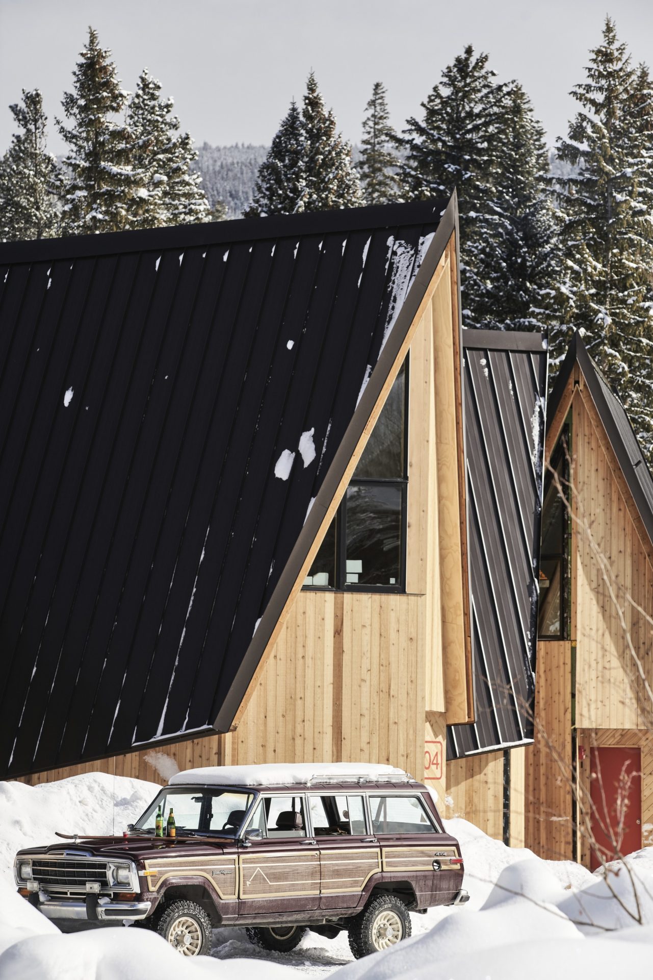 The A-Frame Club is located at the base of the Winter Park Resort and borders the Fraser River. Photo credit: A-Frame Club