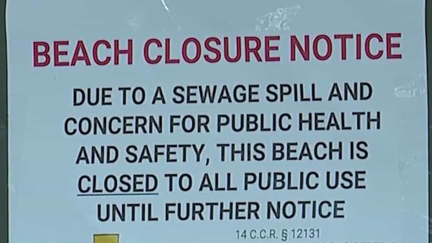 Lake Tahoe beaches closed due to sewage spill