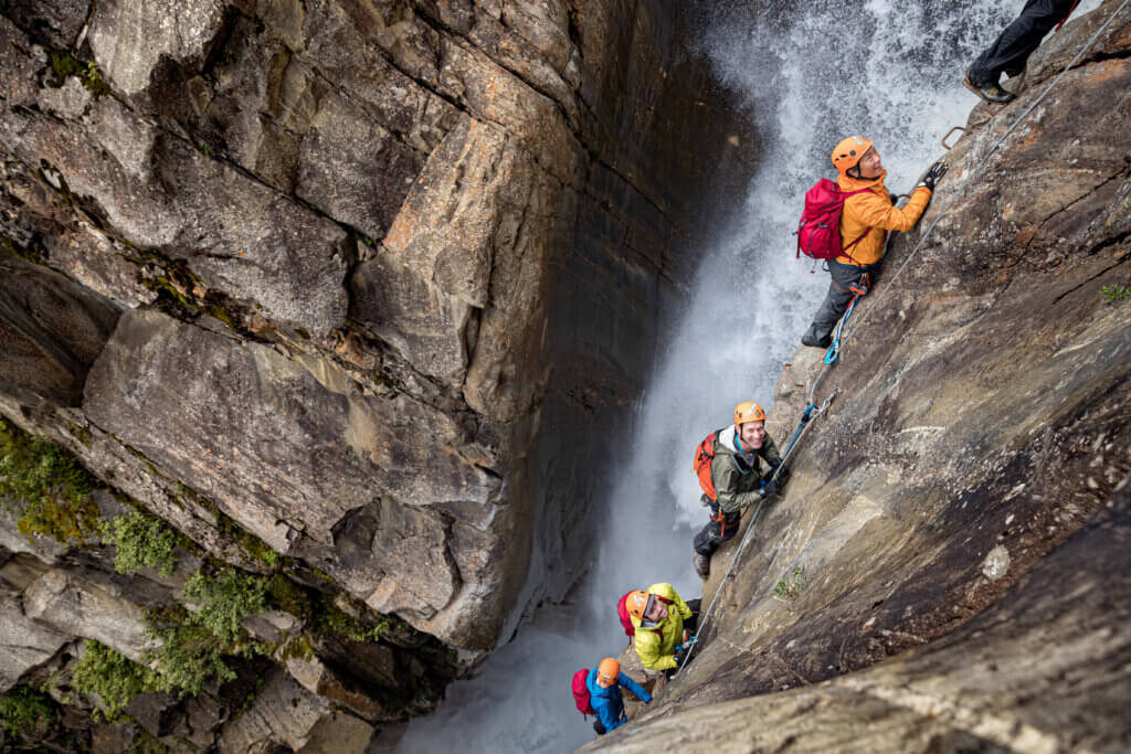 waterfall climb