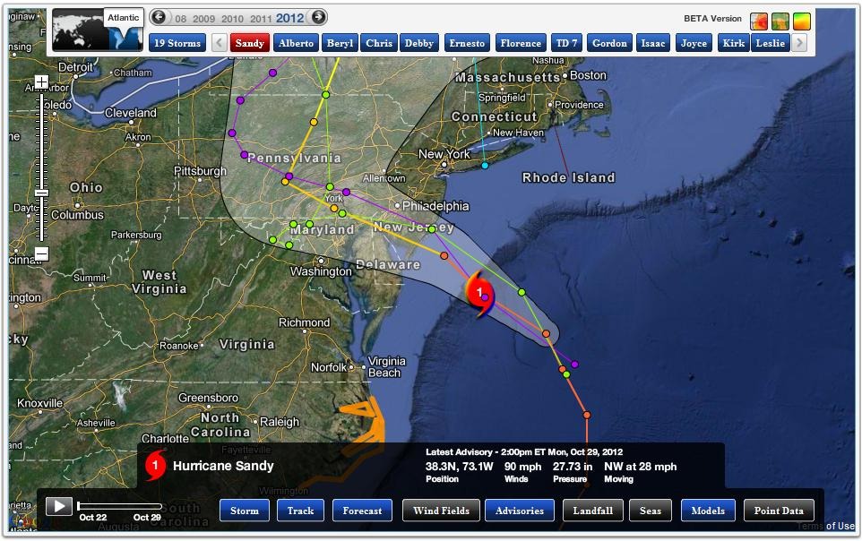 A hurricane weather model