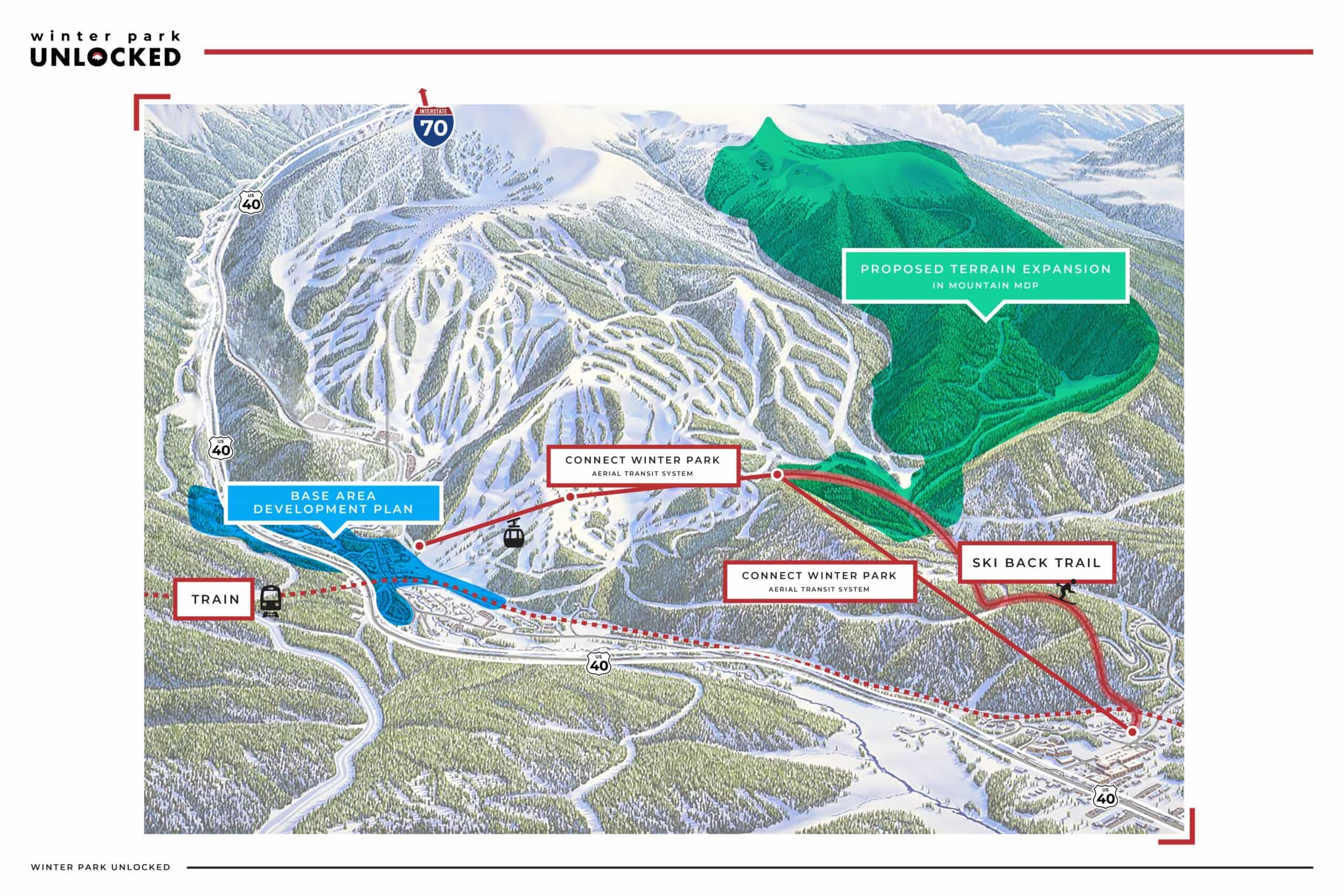 Winter Park Resort, CO, offers update on master plan that includes gondola connecting resort to town