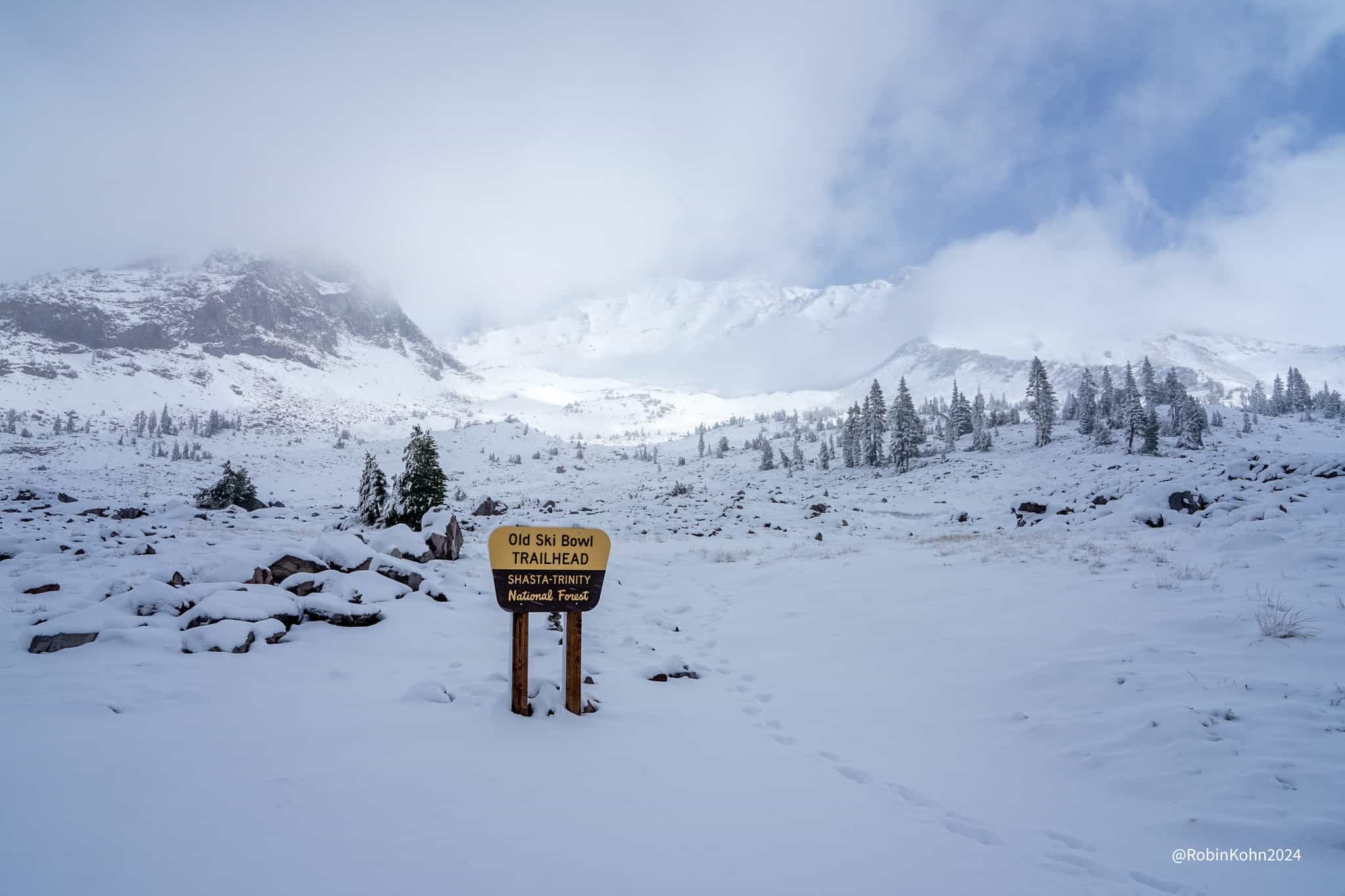 mount shasta snow