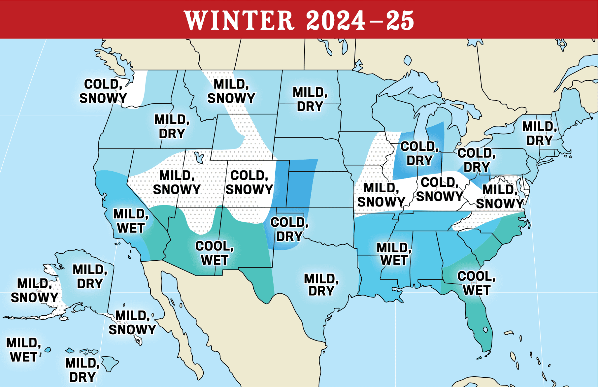 Old Farmer's Almanac Winter 202425 Forecast A Calmer, Gentler Winter