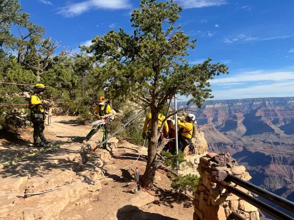 Rescuers responded to a BASE jumper that was killed at Yavapai Point, Grand Canyon National Park, AZ, on August 2, 2024