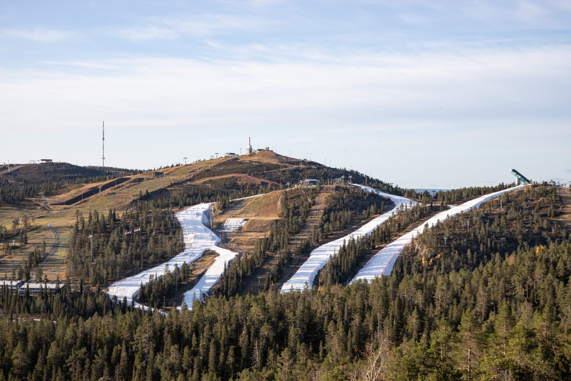 Ruka is consolidating all the snow they can get. Photo Credit: Ruka Ski Resort Facebook