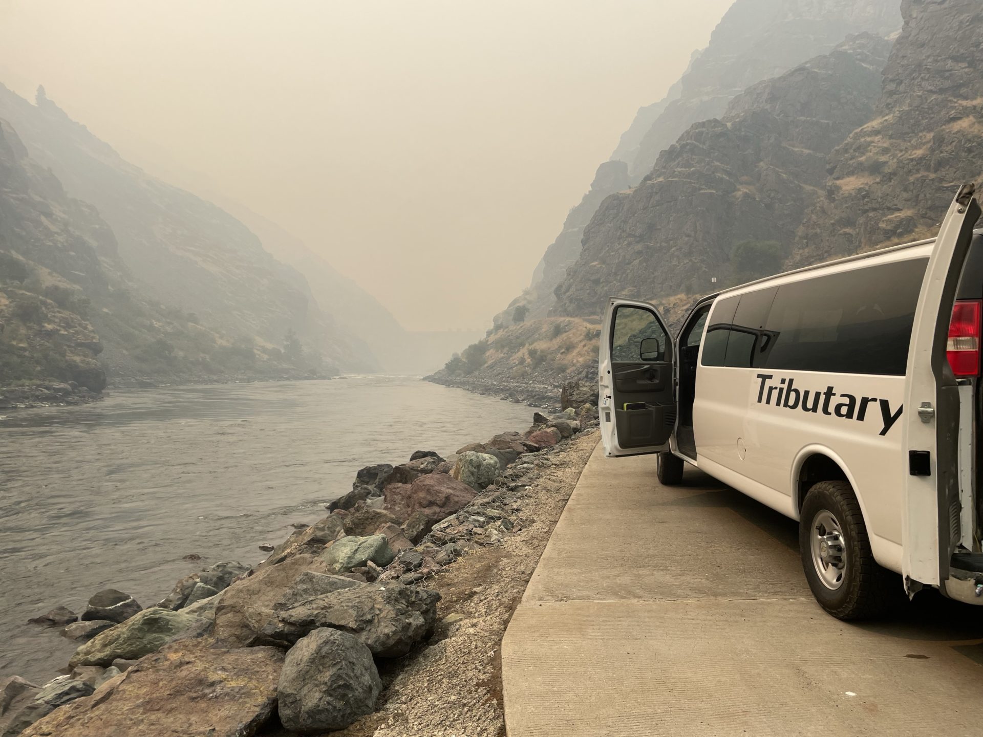Into the smoke we go! Photo Credit: SnowBrains