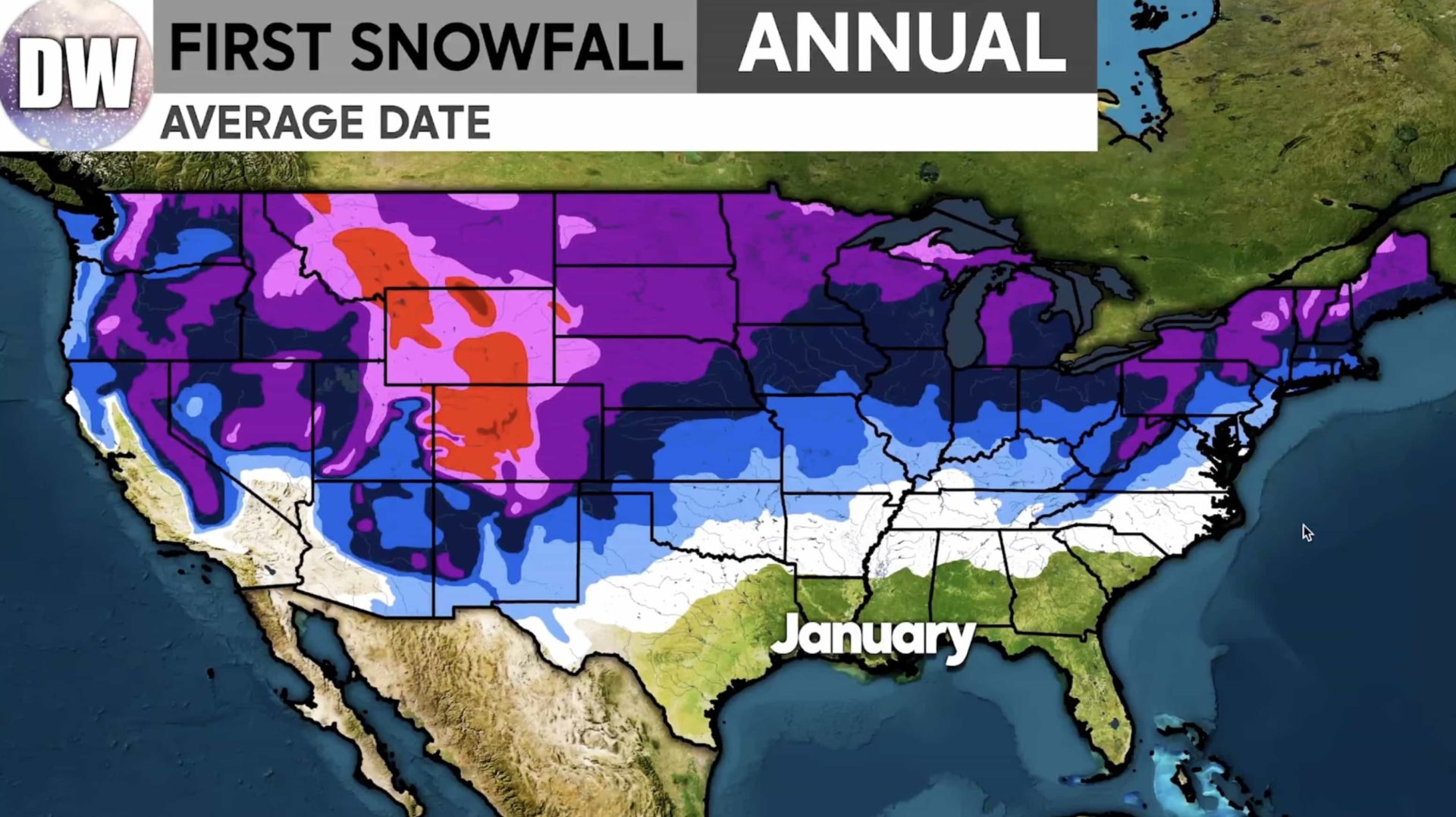 expected first snowfall