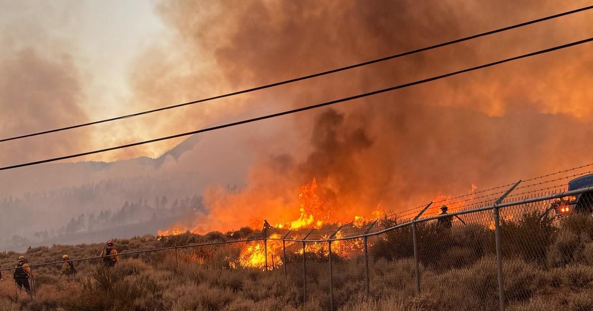 Davis Fire burning