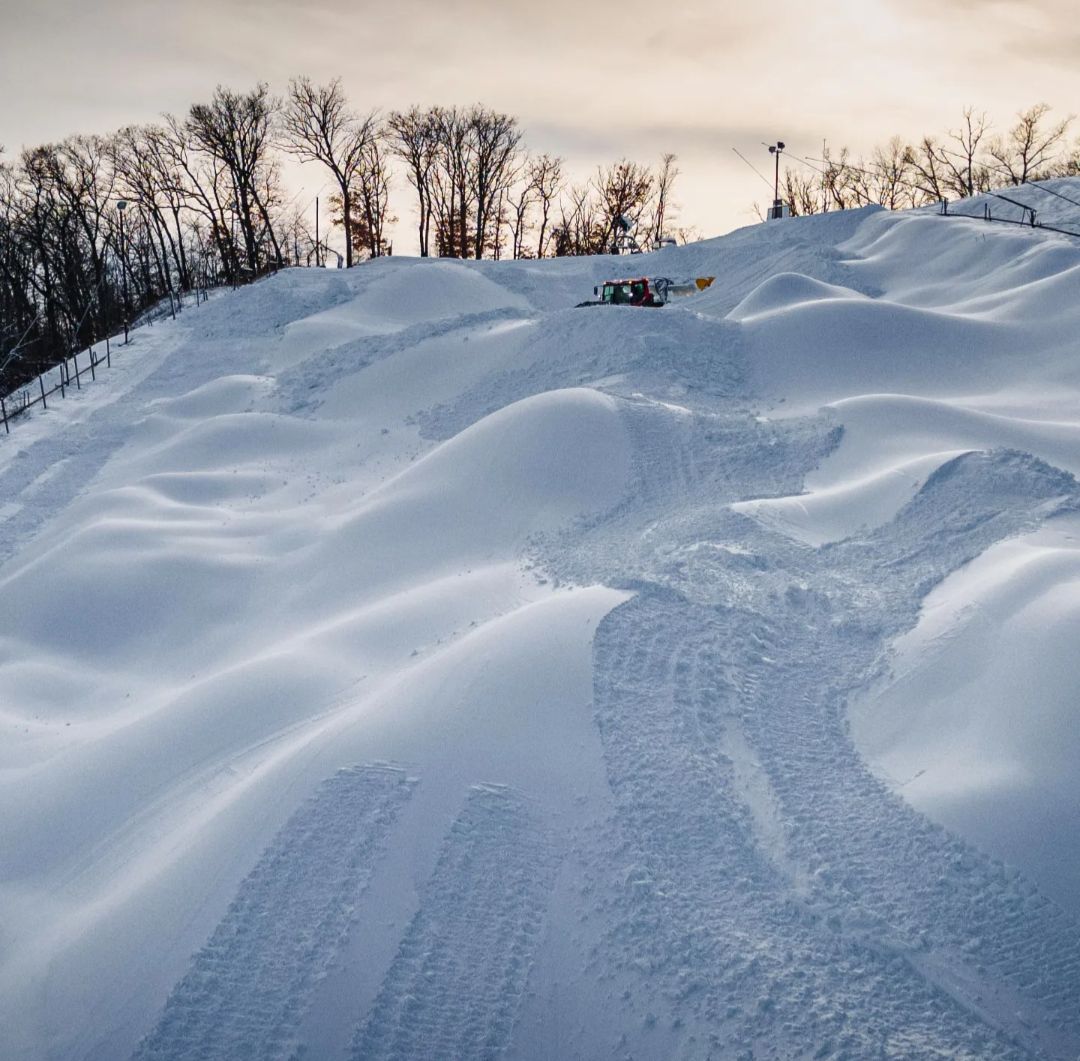 piles of snow whales at wild mountain