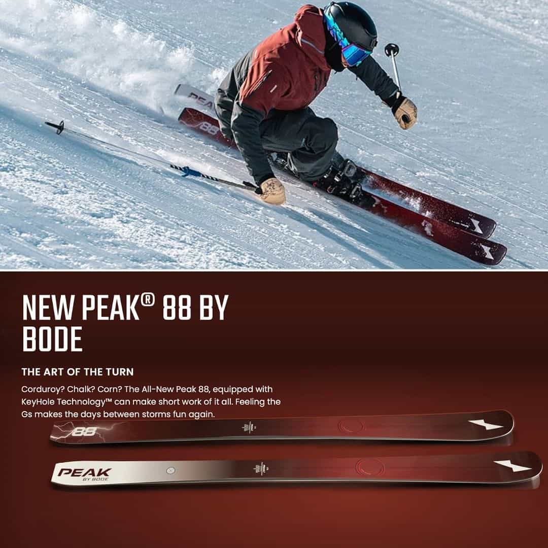 All-new Peak 88 by Bode Miller. Credit: Peak Ski Company Instagram