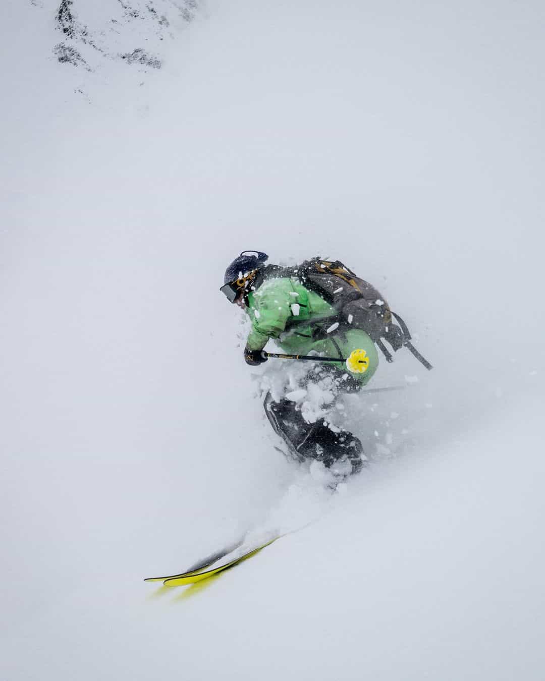 first turns of the season at Silverton Mountain