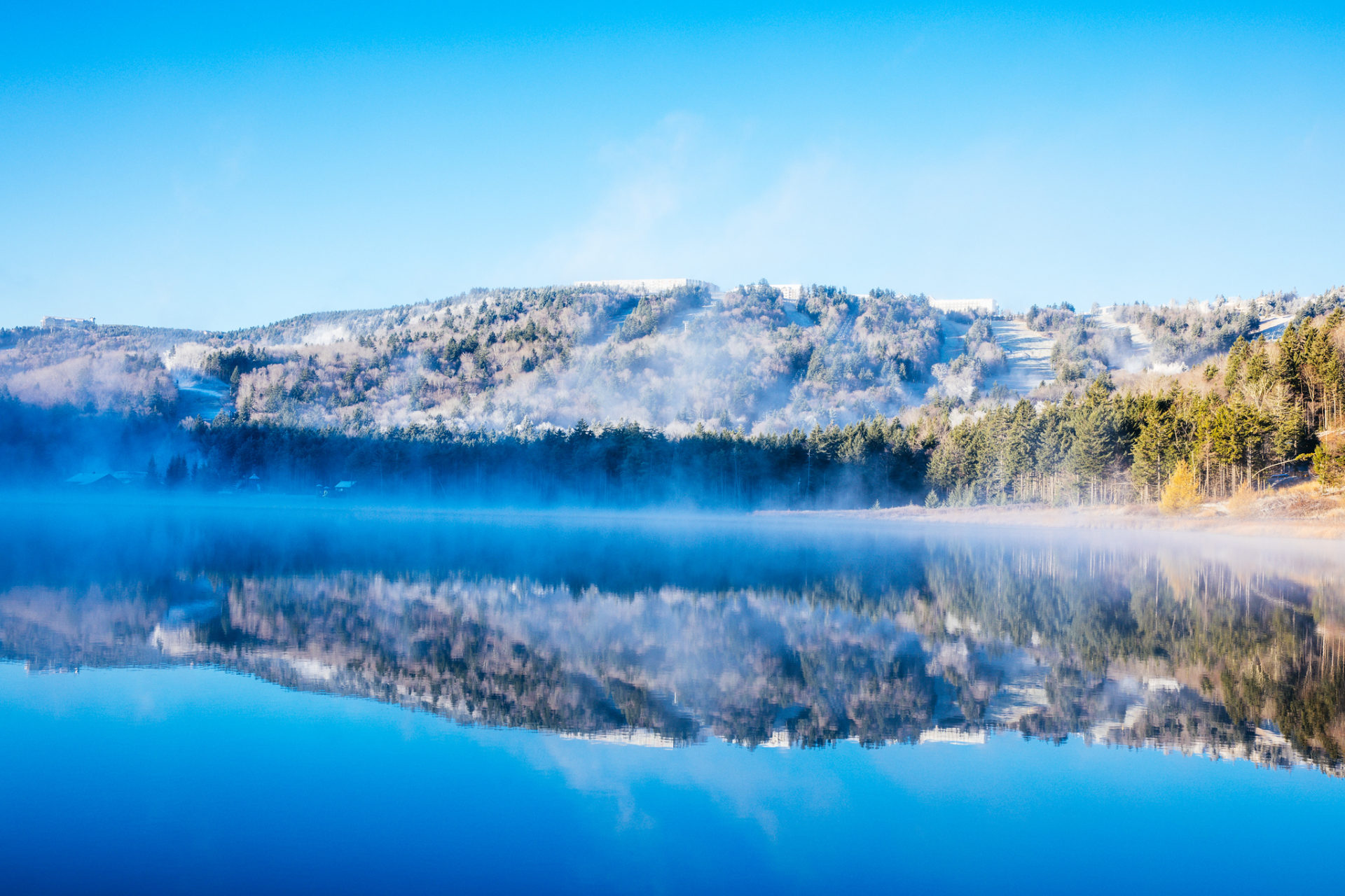 A view of the slopes from Shavers lake