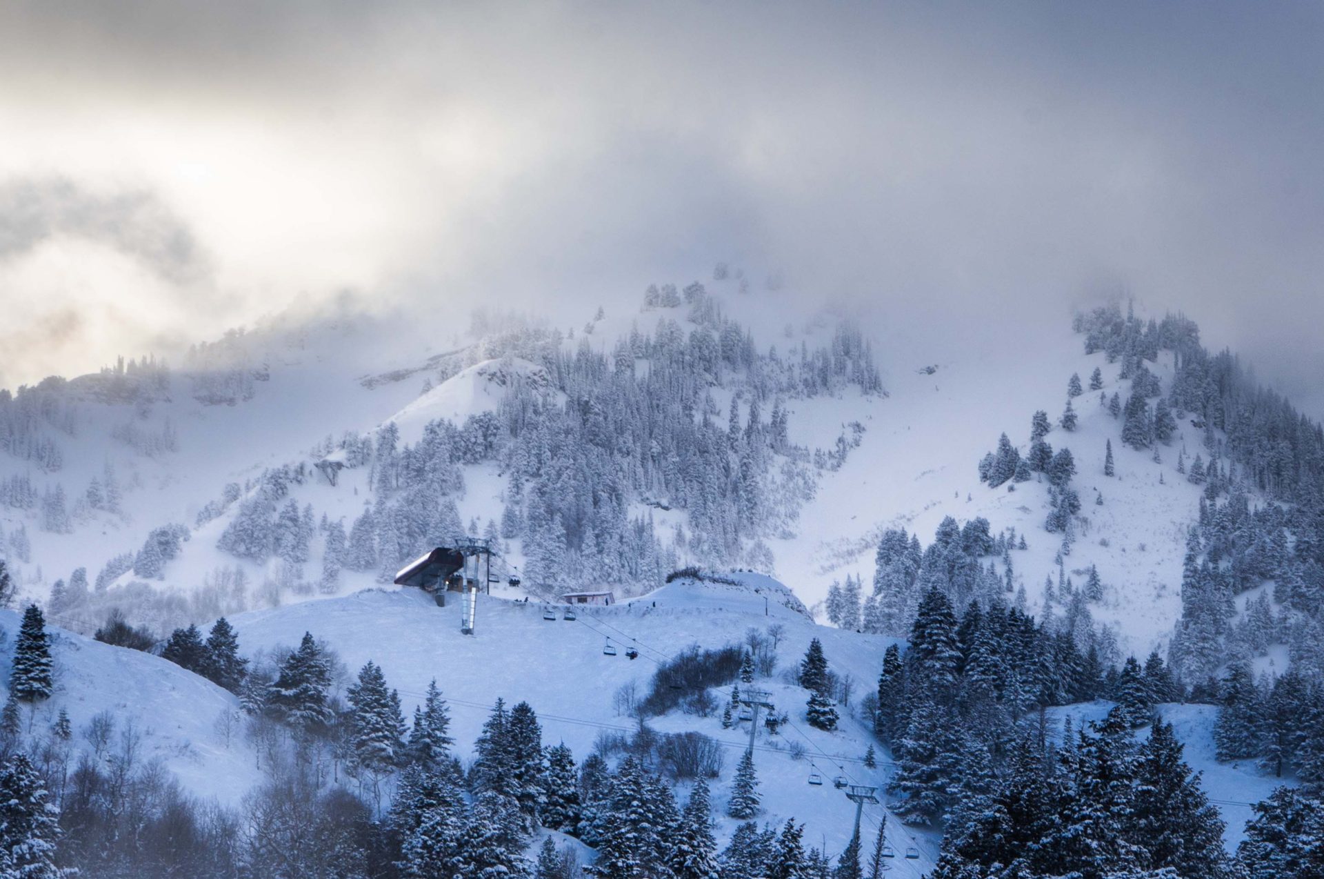 This what it looks like looking southwest from Jake's lift