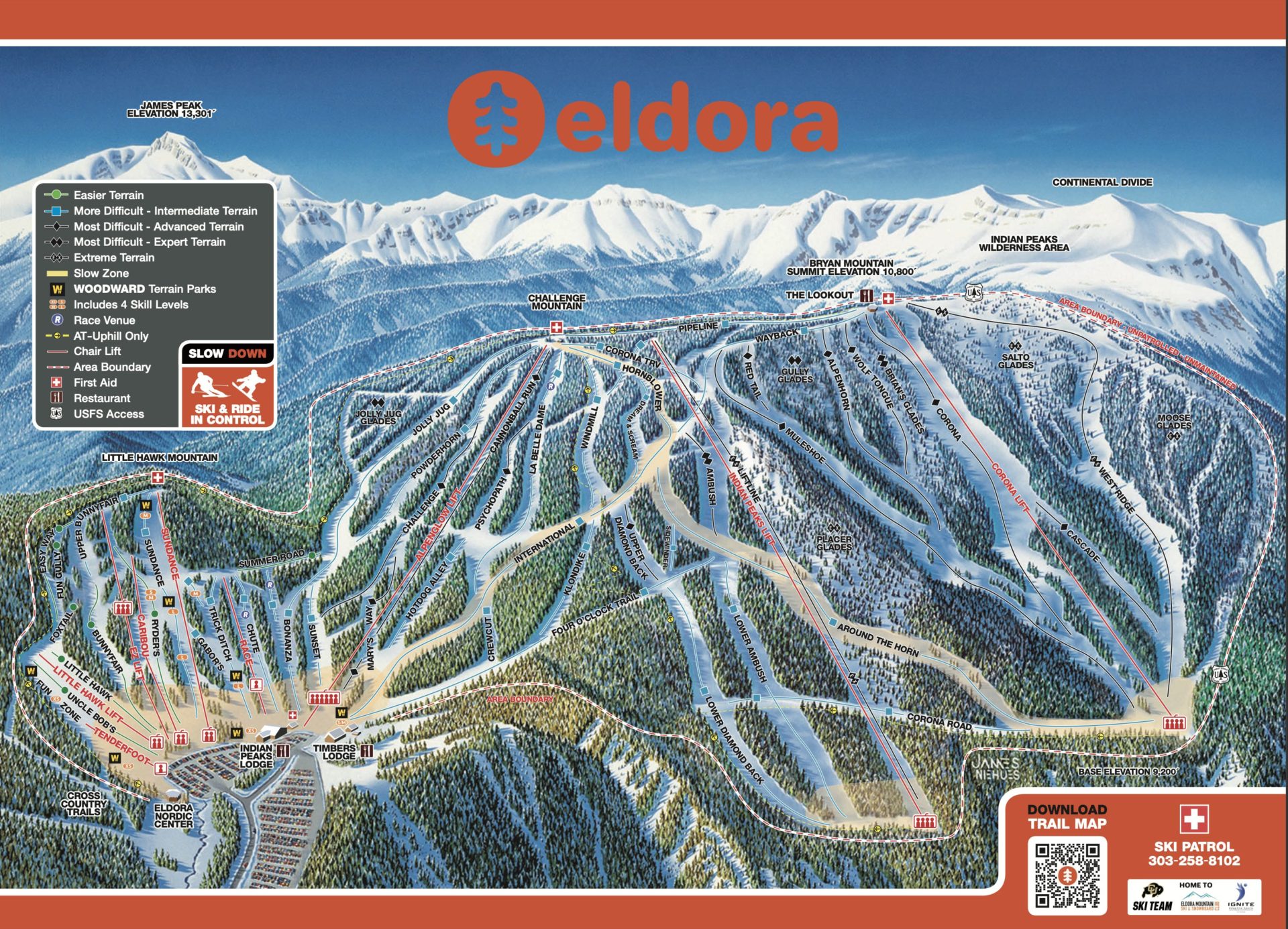 Eldora trail map