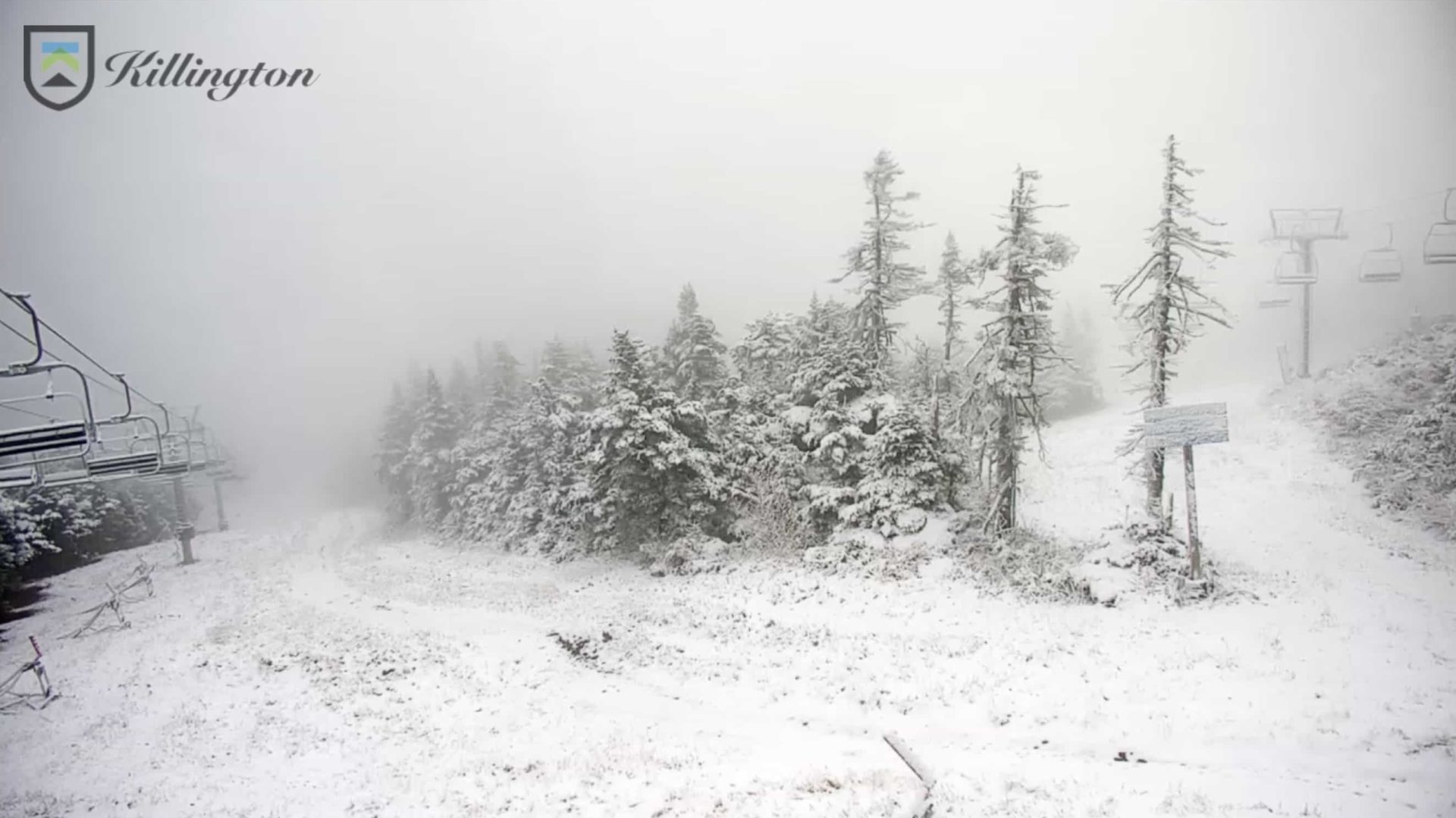 First snow of the season at Killington Resort