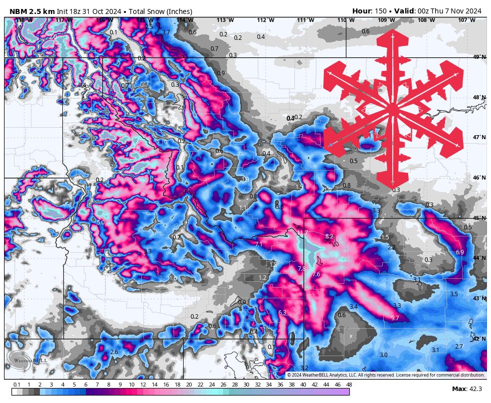 SnowBrains Forecast: Double Bother for the Northern Rockies | As much as 2 Ft of Snow Potential Over the Subsequent Few Days