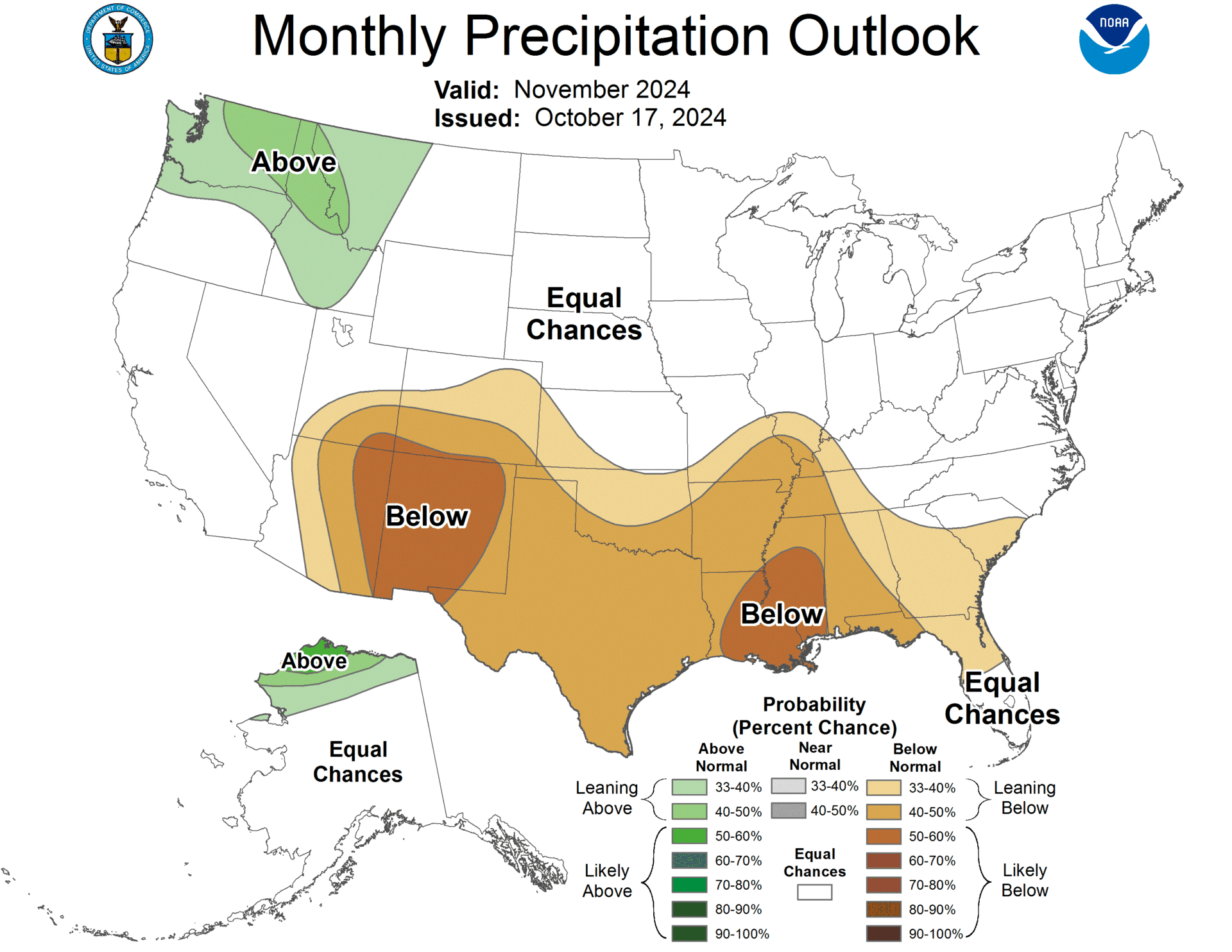 NOAA November 2024 Outlook AboveNormal Temperatures to Impact Opening