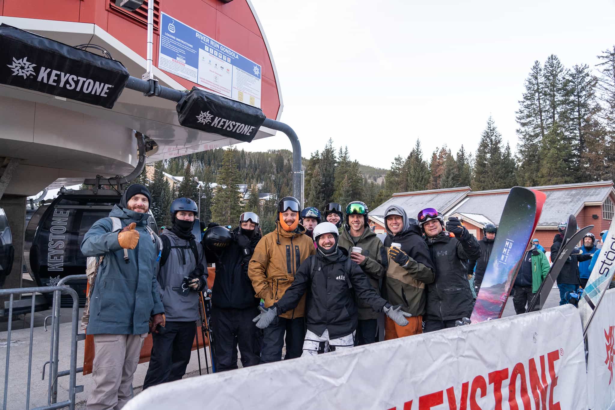 Keen skiers and riders lined up 24 hours before the lifts opened. Credit: Katie Young / Keystone Resort