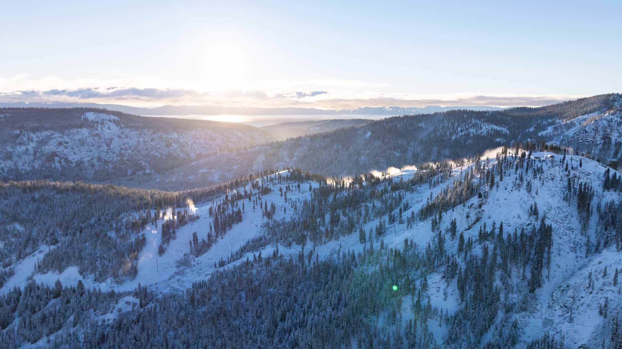 slopes of palisades tahoe covered in snow