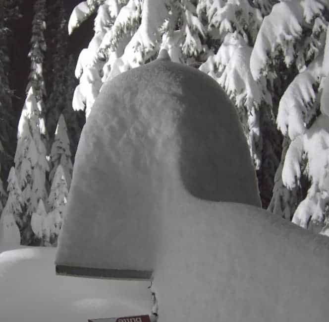 crested butte snow stake buried