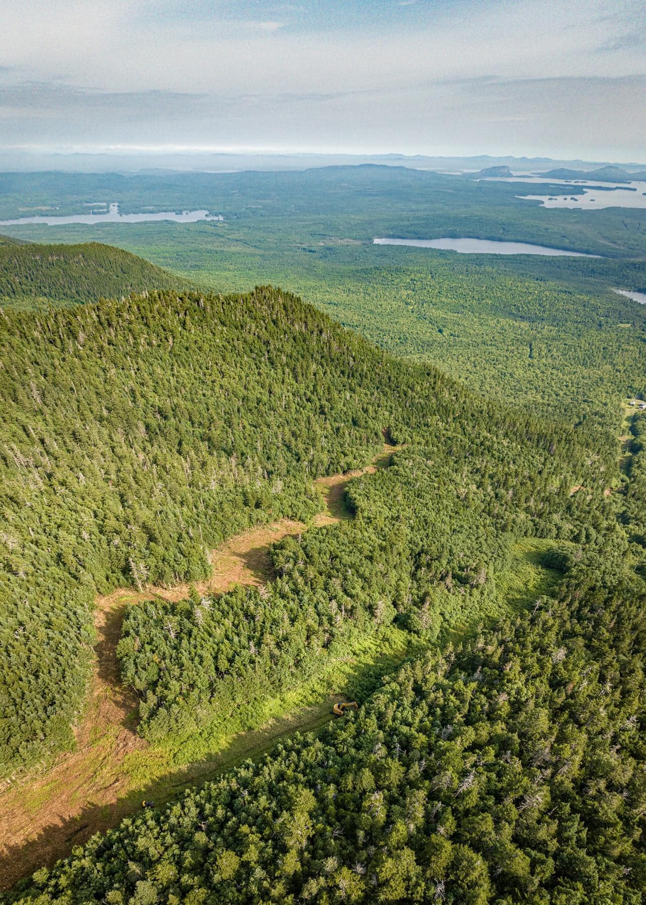 Moosehead lake from the mountain