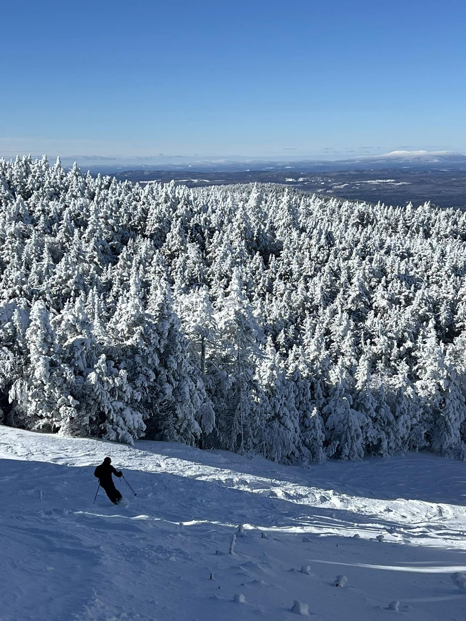 Ski run in Maine