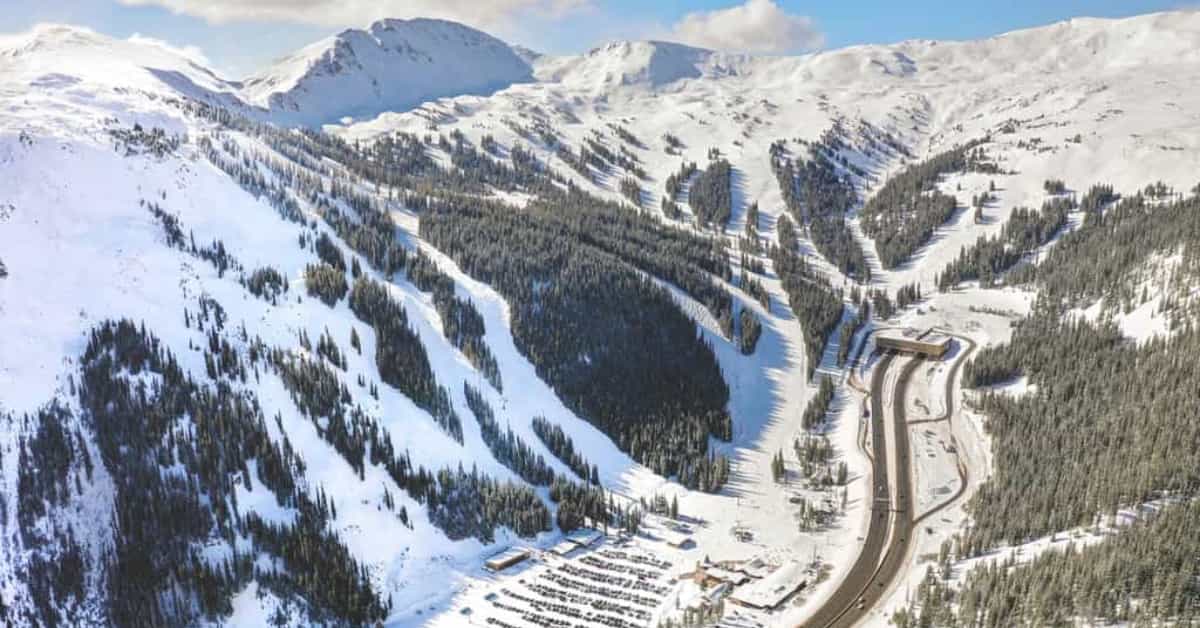 I-70 runs directly under Loveland Ski Resort (Image: Cool Works)