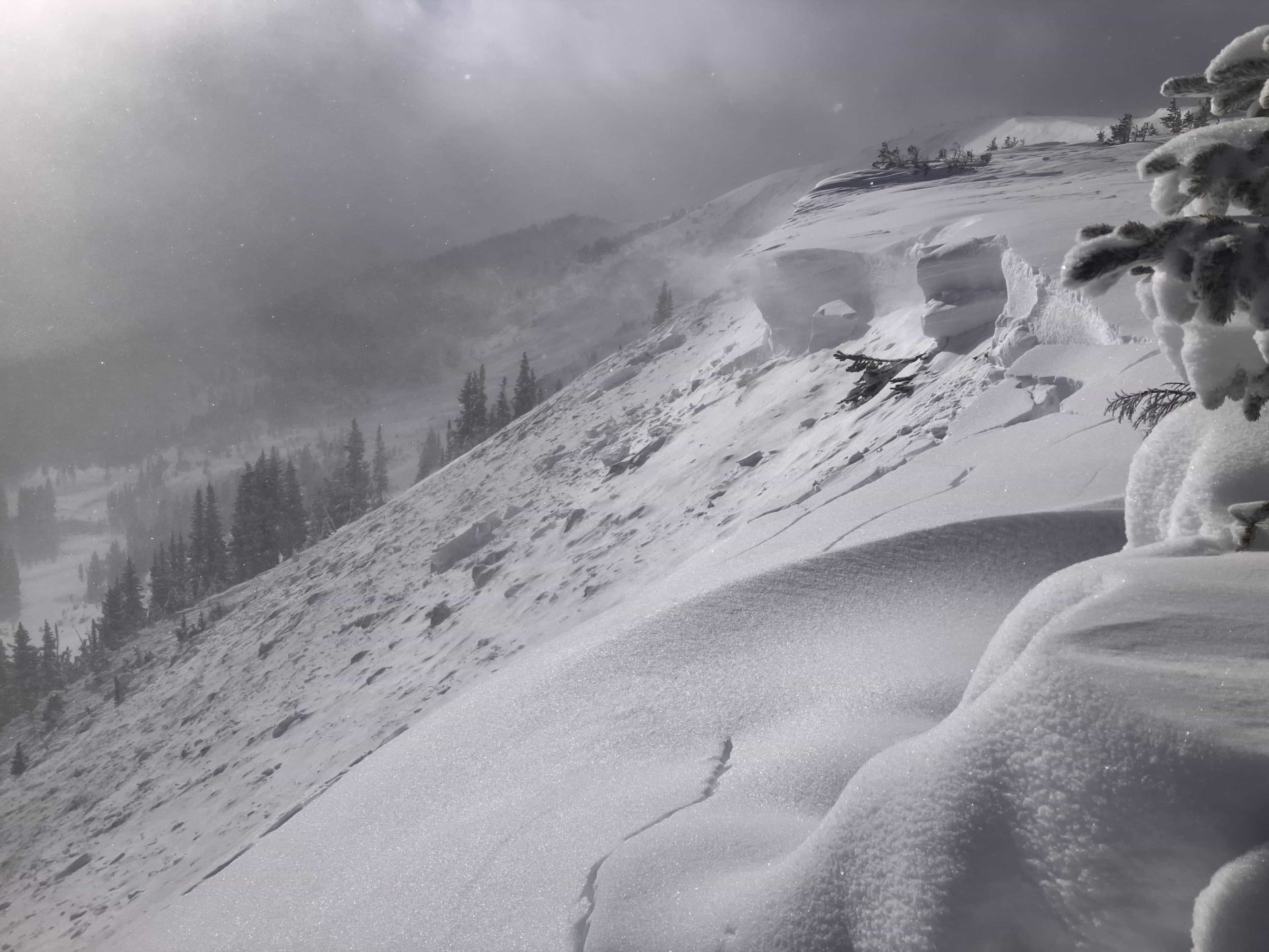 The avalanche near beaver creek resort had a seven foot crown