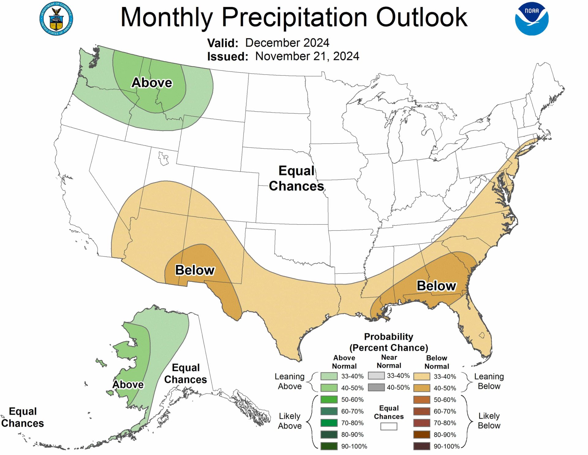 December 2024 Precipitation Outlook