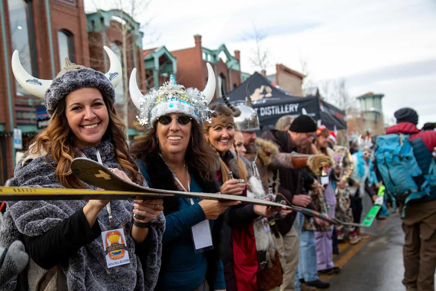 Breckenridge, Colorado, reclaimed the Shotski world record at its annual Ullr fest last weekend | Photo: Breckenridge Distillery 