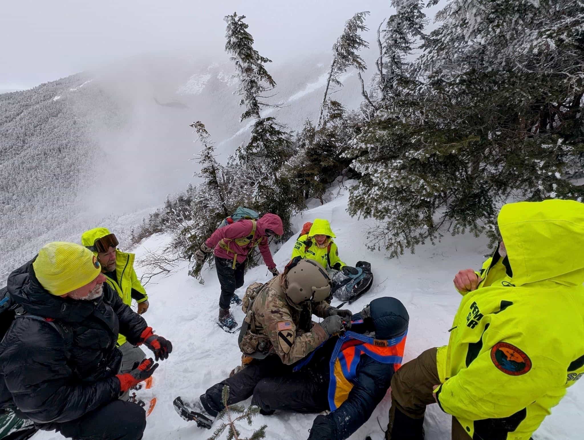 hiker rescued frozen limbs