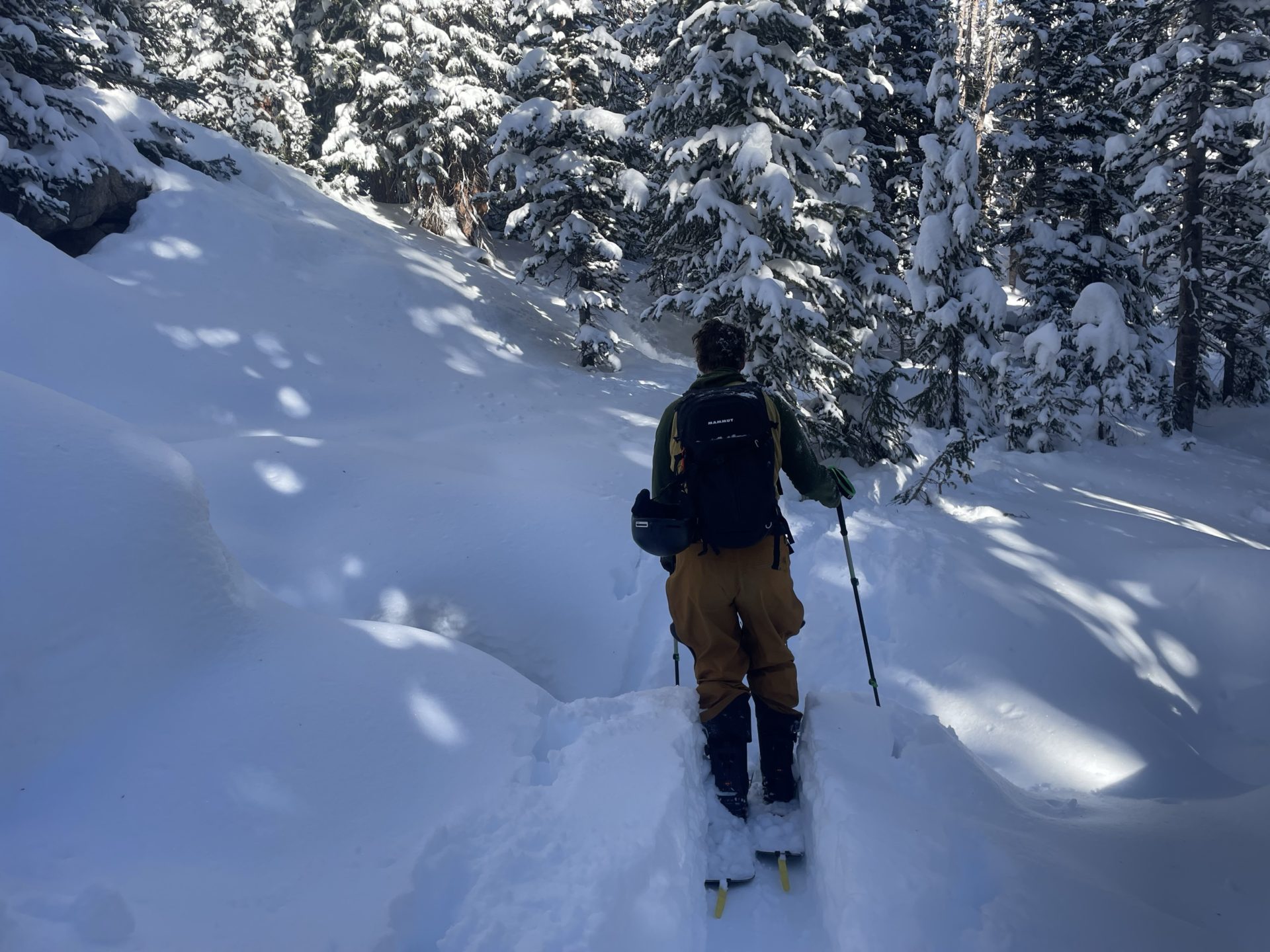 Creek crossings are getting buried, yay! Photo Credit: SnowBrains