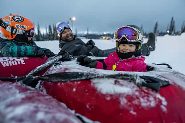 tubing at Big White Resort