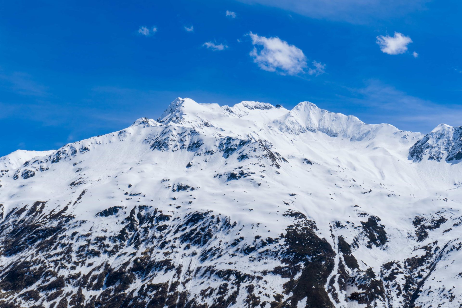 swiss avalanche on oberalp pass, switzerland