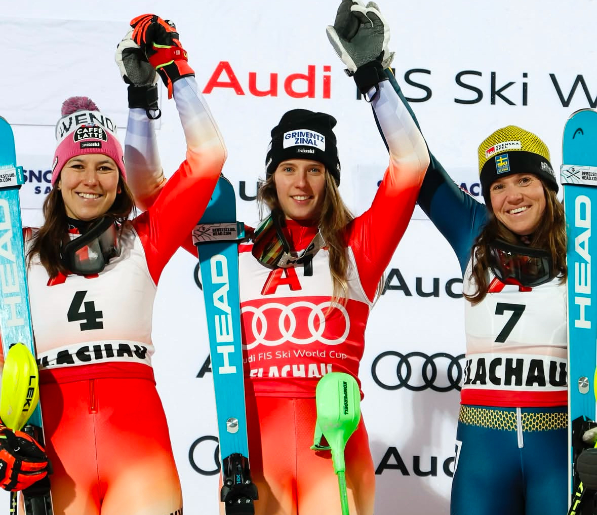 Double-Swiss Podium at Evening Slalom World Cup in Flachau, Austria, Whereas Paula Moltzan Claims sixth Place