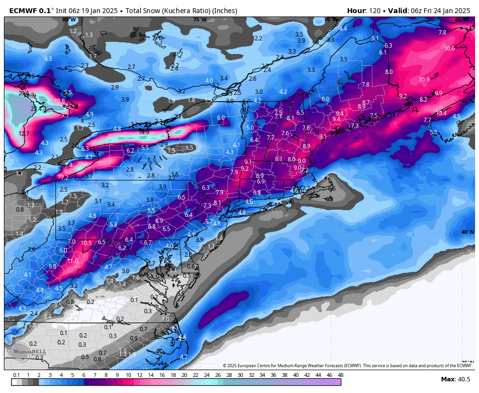 SnowBrains Forecast: Snowy, Chilly Week Forward For the Northeast