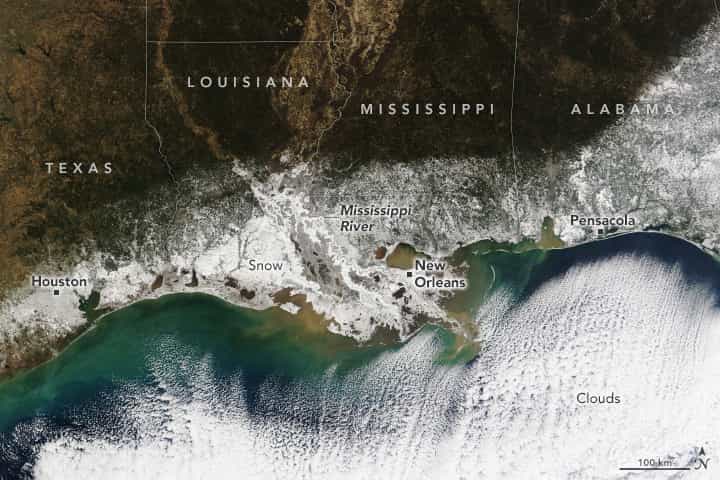 southern states frozen over NASA