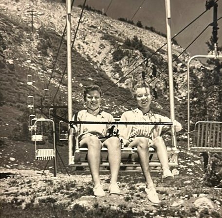 Riding America's First double chair lift on the now abandoned Berthoud Pass Ski Area. Photo Credit: SnowBrains
