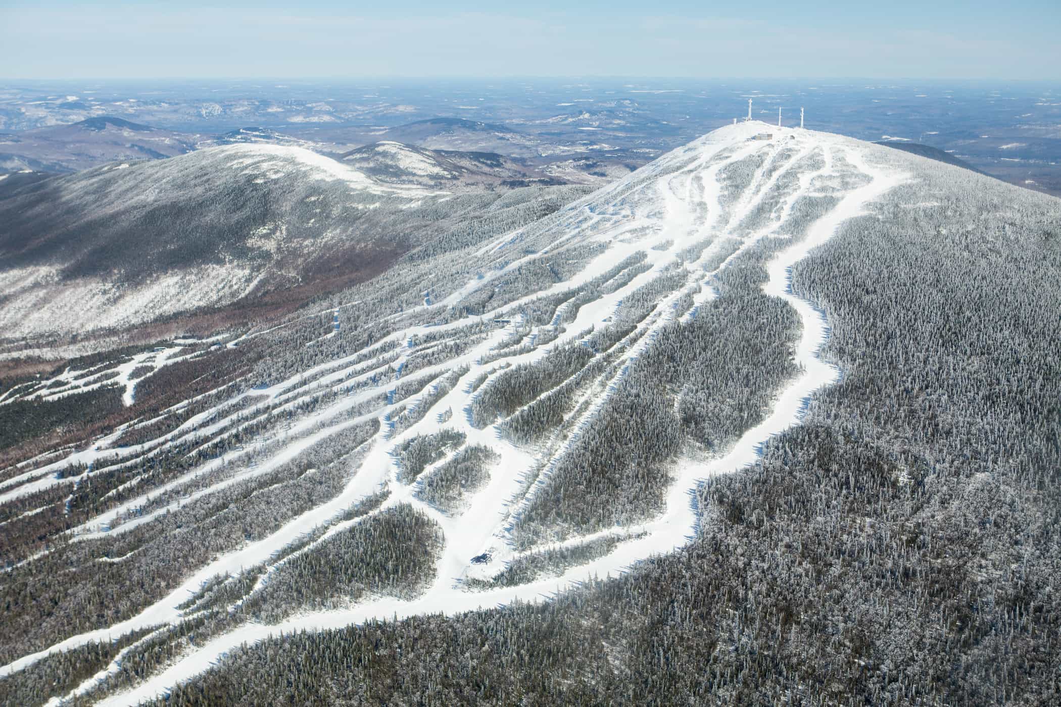 Aerial view of Sugarloaf Mountain, Maine. | Photo Sugarloaf Mountain Resort
