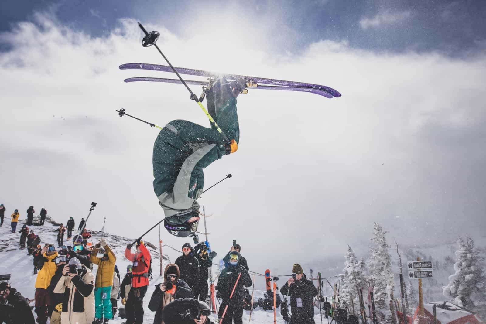 In February, the Kings & Queens of Corbet’s ski and snowboard freeride invitational returned to Jackson Hole Mountain Resort. Skier Veronica Paulsen (above) was one of 24 athletes who competed in the annual event at the Resort’s iconic Corbet’s Couloir. | Photo: Amy Jimmerson.