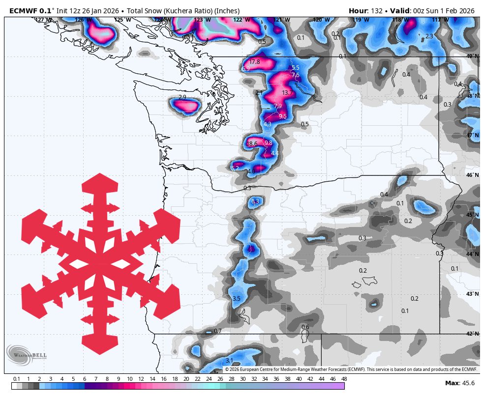 SnowBrains Forecast: 1 Foot of Snow Returns to the PNW This Week - SnowBrains
