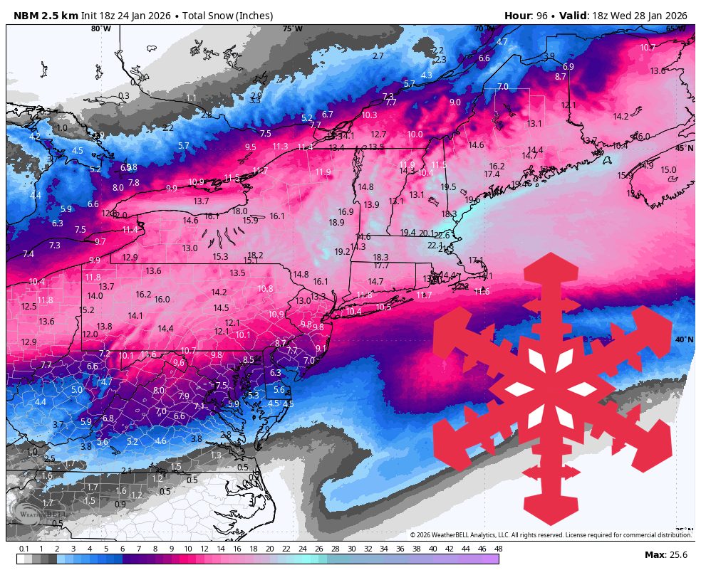 SnowBrains Forecast: 15 Inches of Snow for the Northeast This Week - SnowBrains