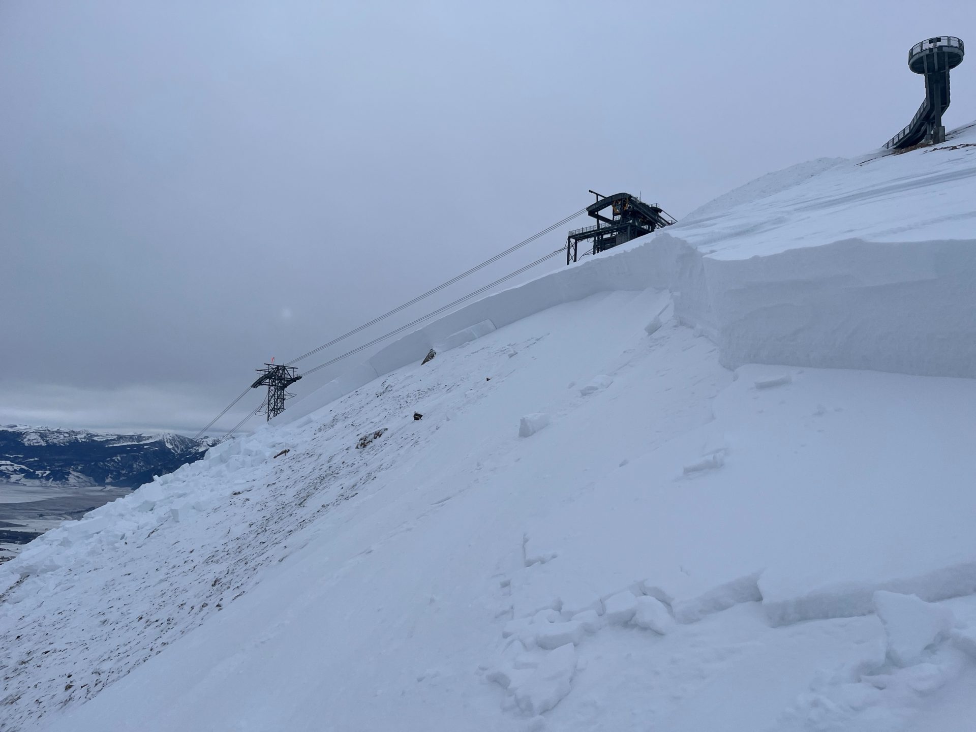 Snowcat Causes Enormous Avalanche Next to Tram at Jackson Hole Mountain Resort, WY - SnowBrains