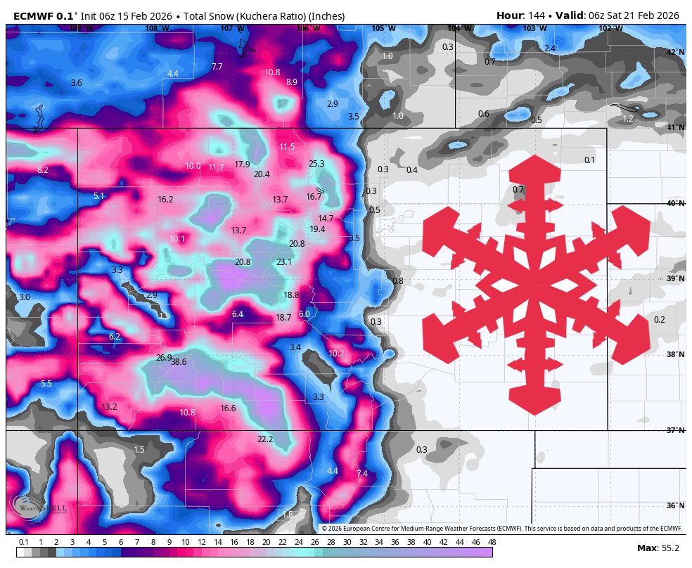 SnowBrains Forecast: 2-5 Feet of Snow Will Slam Colorado This Week - SnowBrains
