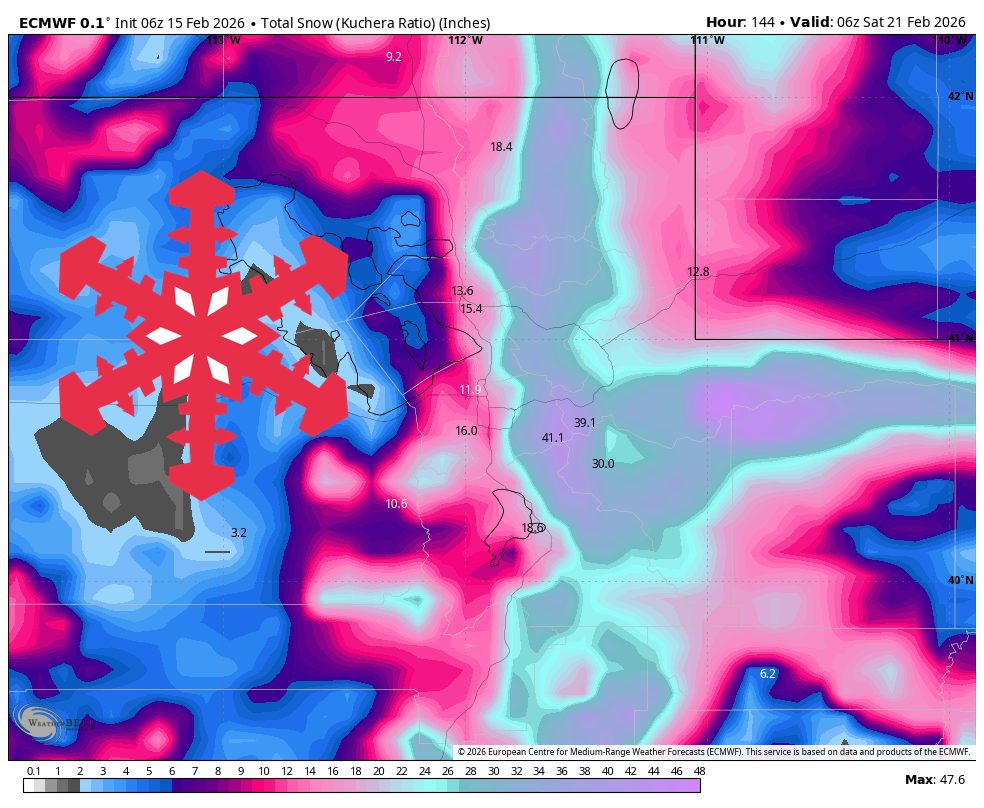 SnowBrains Forecast: 3-5 Feet of Snow for Utah This Week - SnowBrains