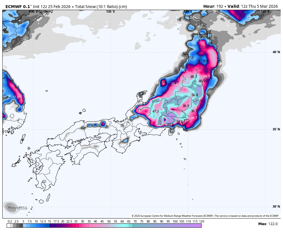 SnowBrains Forecast: Japan Starts With Hokkaido-Favored Snow, Then Broader Uncertainty Midweek - SnowBrains