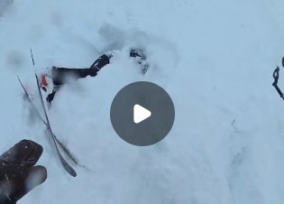 [VIDEO] Snoqualmie Pass, WA, Skier Rescued After Being Buried Under 48" of Snow While Others Ride By Unaware - SnowBrains