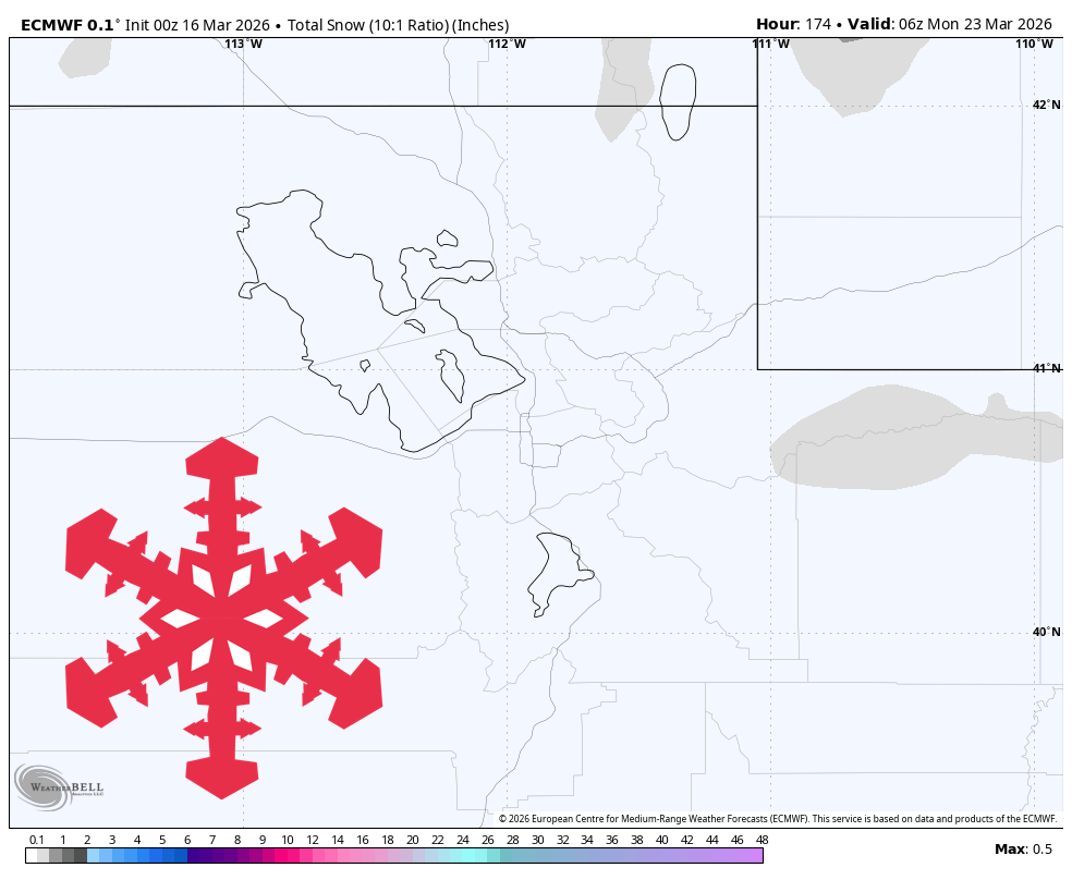 SnowBrains Forecast: Record Warmth and a Mostly Dry Stretch for Utah Through Sunday - SnowBrains
