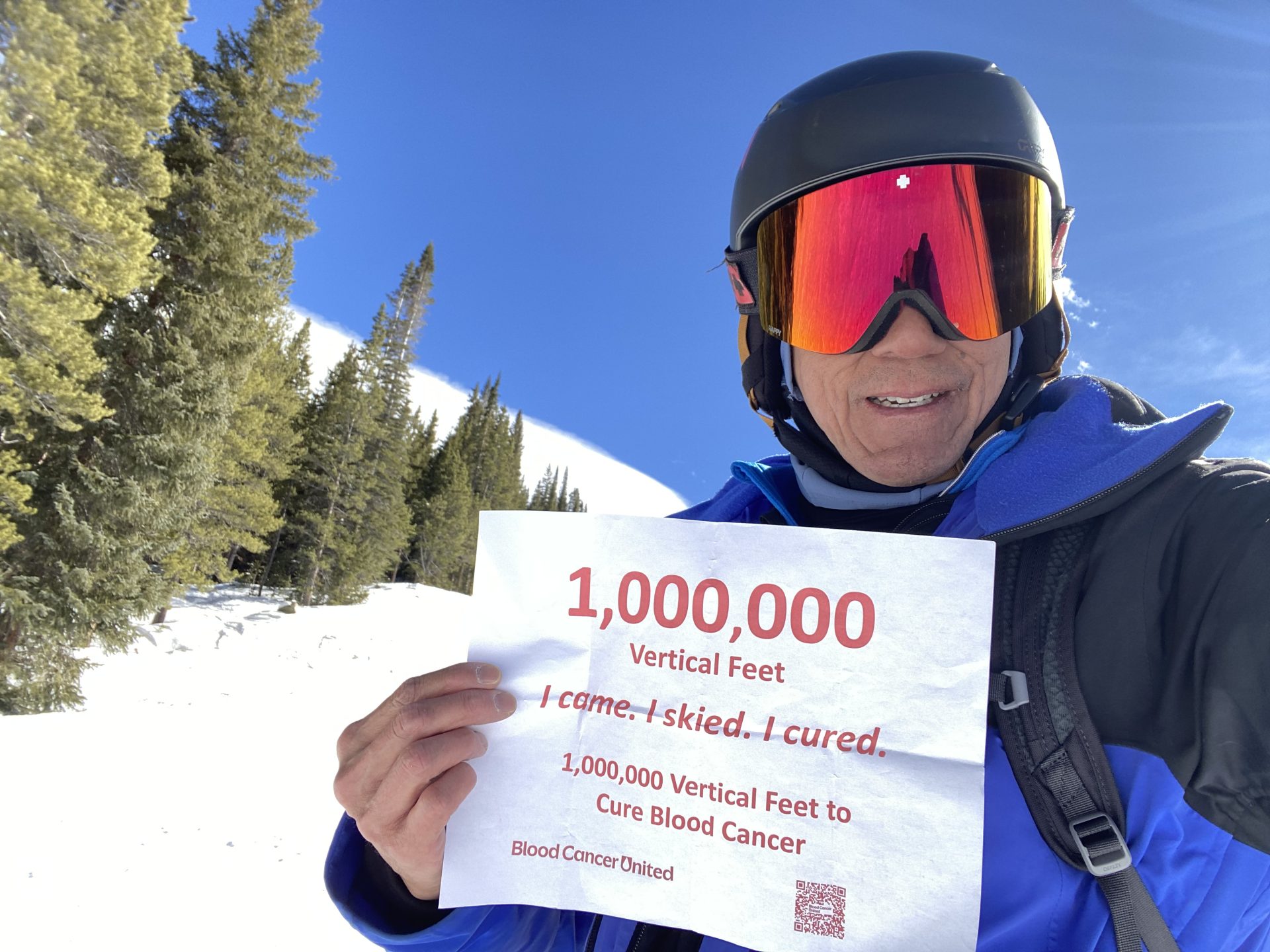 Father Skis 1 Million Vertical Feet to Raise Awareness for Blood Cancer - SnowBrains