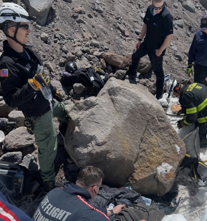 Climber Rescued After Being Pinned Under 16,000-Pound Boulder on Mount Hood, OR